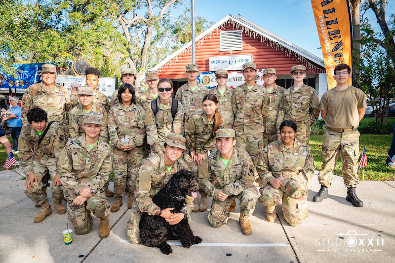 Service members standing together